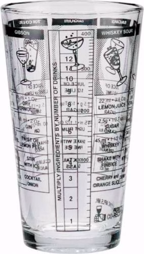 Szklanica barmańska z recepturami