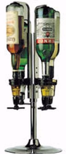 Stojak bufetowy przenośny, obrotowy do dozowników alkoholu, dla butelki o poj. 0,5-1,0 ltr