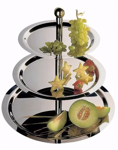 17104 Etażera do owoców, ciast 3-poziomowa