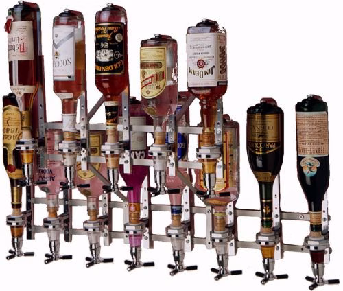 26815 Wieszak ścienny, grupowy, przesunięty do dozowników alkoholu dla butelki o poj. 0,5-1,0 ltr