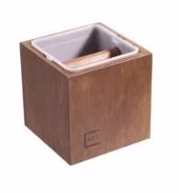 Odbijacz krążków kawowych z kasetą CLASSIC, brązowy