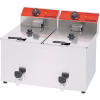 Frytownica elektryczna, podwójna poj. 2 x 8 ltr z kranem CATERINA