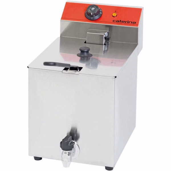 32240 Frytownica elektryczna, pojedyncza poj. 8 ltr z kranem CATERINA