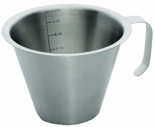 Miarka metalowa z podziałką wewnątrz