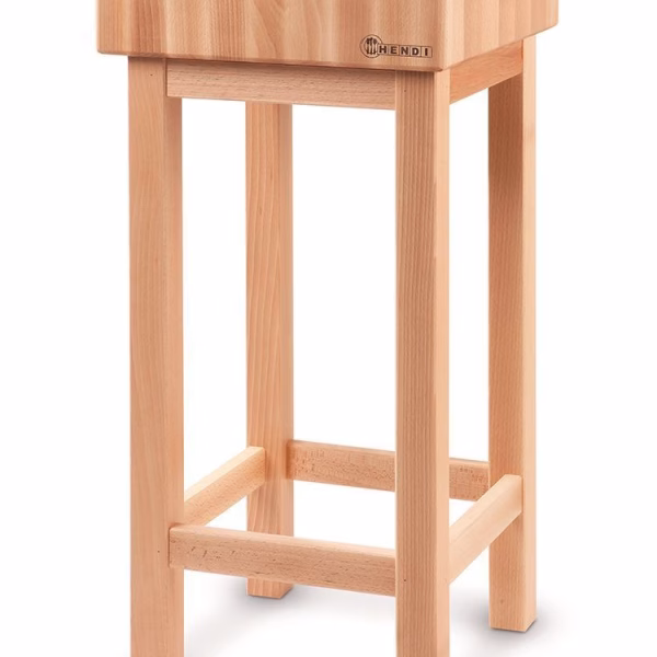 33482 Kloc masarski drewniany na podstawie drewnianej