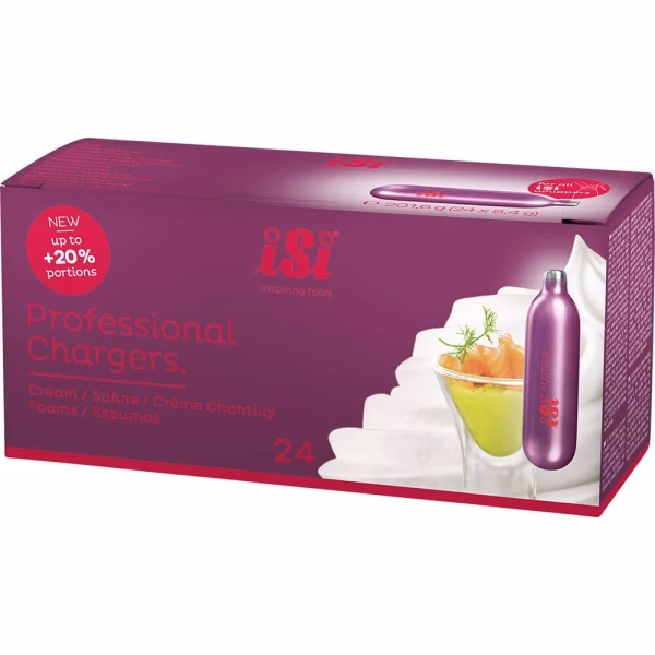 Naboje do syfonów do bitej śmietany, 24 sztuki